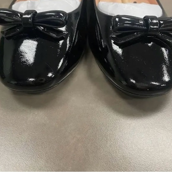 NEW IN BOX KATE SPADE NEW YORK KIERSTEN BOW BLACK FLATS - Picture 7 of 9